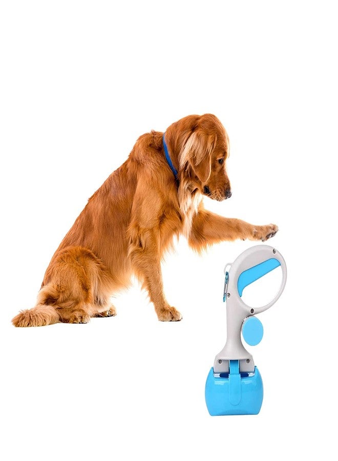 PETLICIOUS & MORE مجرفة فضلات الكلاب متوسطة الحجم محمولة من بيتليشوس آند مور مع أكياس فضلات، عبوة قيّمة لجمع فضلات الحيوانات الأليفة (عبوة واحدة، قد يختلف اللون) - Image 2